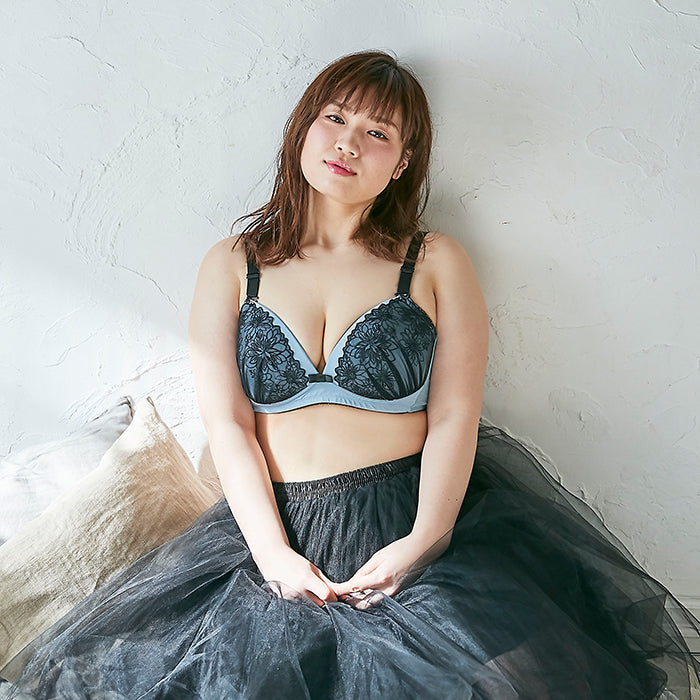 【3L〜5L】楽してバストメイク・美胸ノンワイヤーブラ_90216