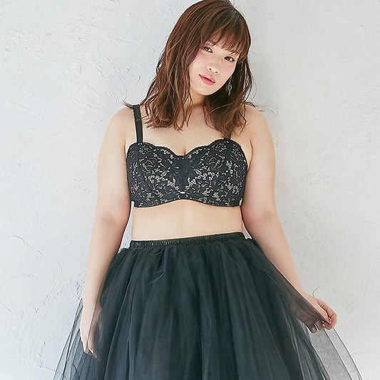 【3L〜5L】楽してバストメイク・美胸ノンワイヤーブラ_90218