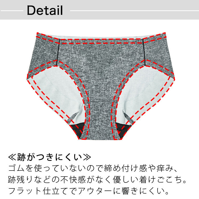 【3L~5L】つるんとワイヤー入りモールドブラペアソフト補整ショーツ_90238