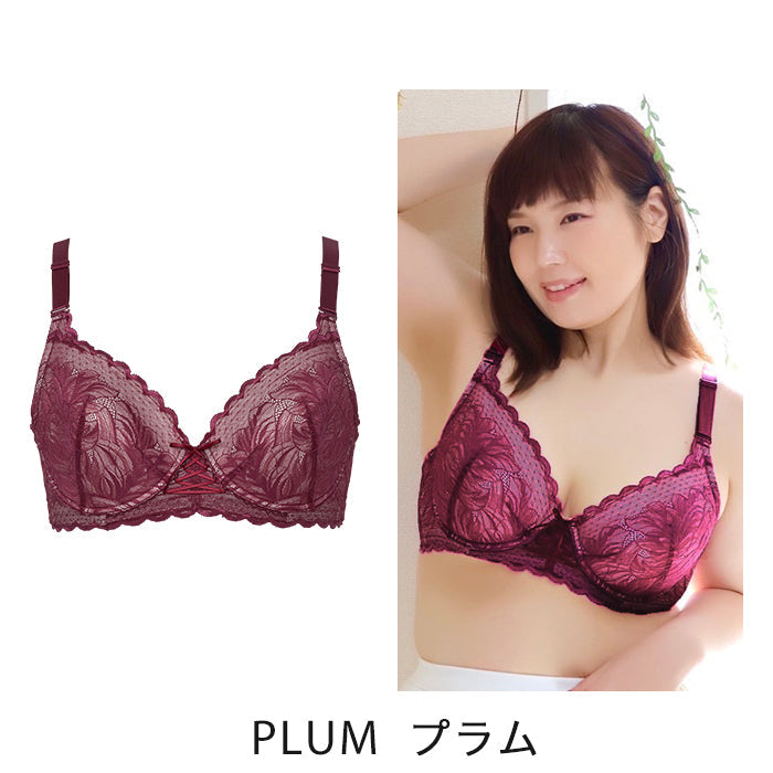 【E85〜H105】しっかりホールド・美胸キーパー3/4カップブラ_90316