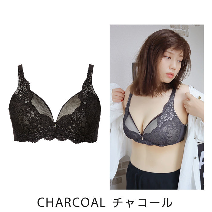 【3L〜5L】楽してバストメイク・美胸ノンワイヤーブラ_90320