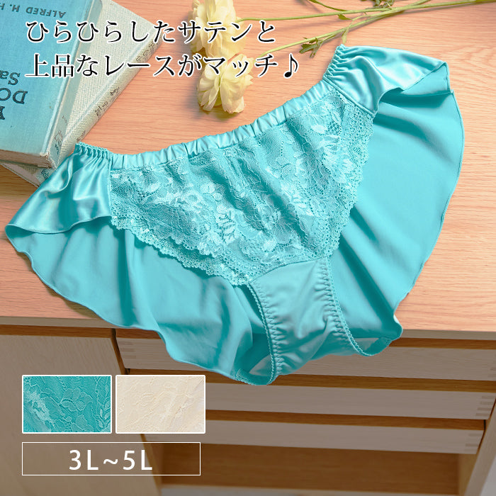 【3L~5L】しっかりホールド・美胸キーパーペアフレアショーツ_90350