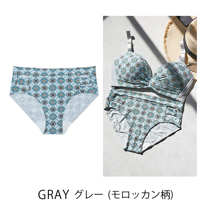 【3L~5L】楽してバストメイク・美胸ノンワイヤーペアショーツ_90361