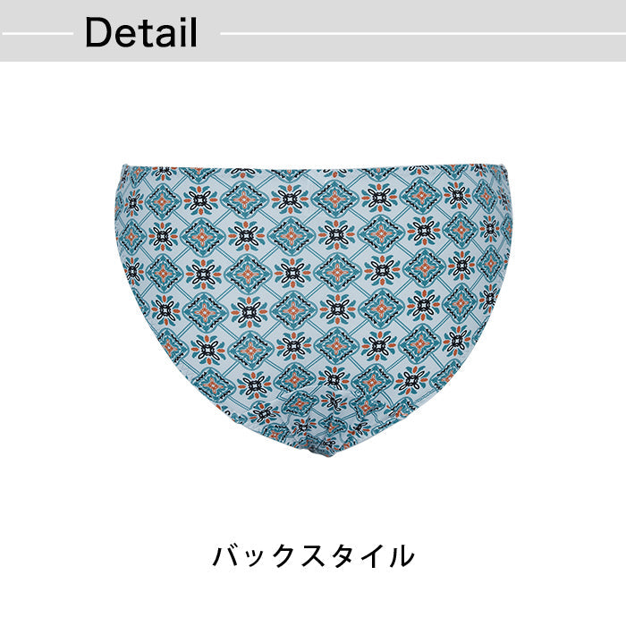 【3L~5L】楽してバストメイク・美胸ノンワイヤーペアひもショーツ_90362