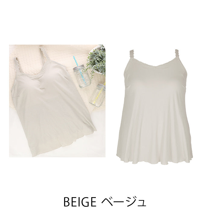 【3L~6L】ワイヤーで支えるキャミ(ベージュ)_90376-54