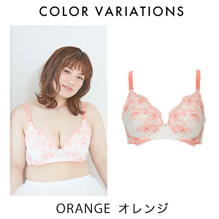 【E85~H105】しっかりホールド・美胸キーパー3/4カップブラ_90377