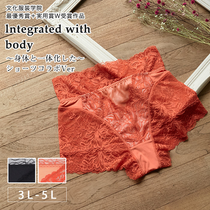 【3L~5L】しっかりホールド・美胸キーパーペアショーツ_90405