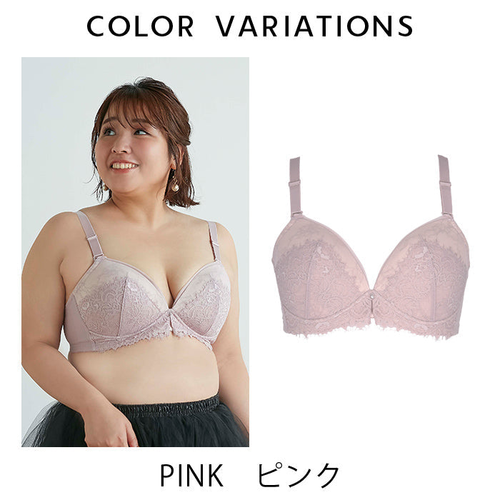 【3L~5L】楽してバストメイク・美胸ノンワイヤーブラ_90410