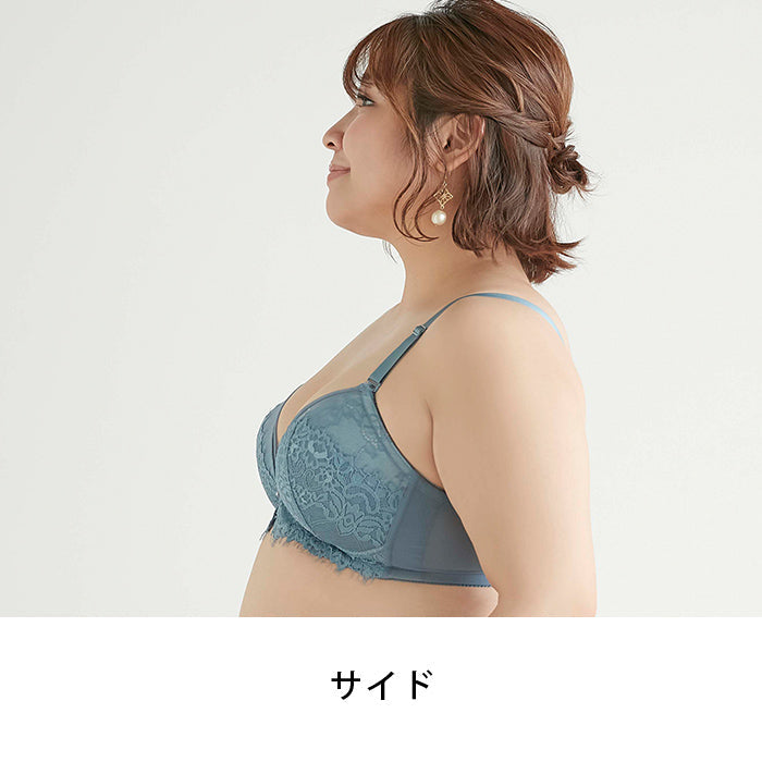 【3L~5L】楽してバストメイク・美胸ノンワイヤーブラ_90410