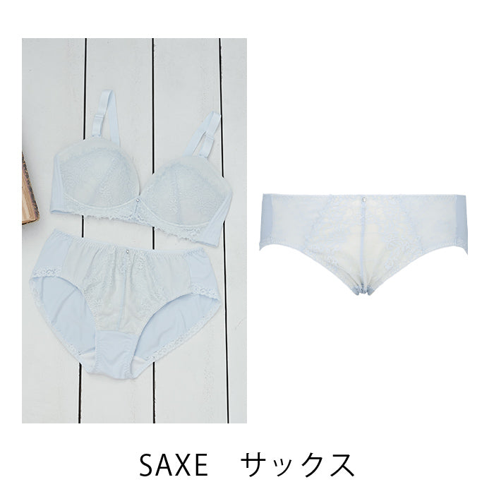 【3L~5L】楽してバストメイク・美胸ノンワイヤーペアショーツ_90411