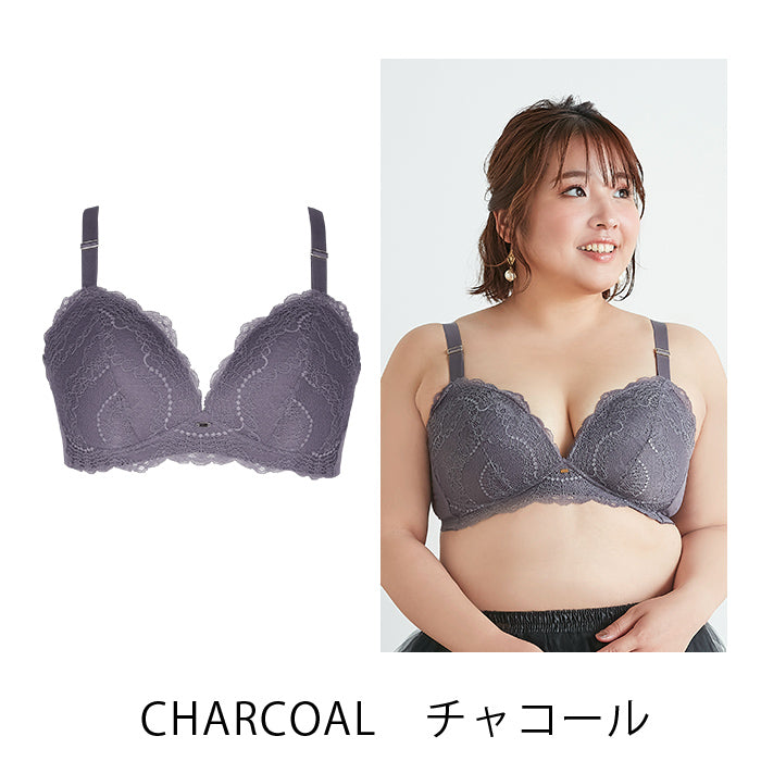 【3L~5L】楽してバストメイク・美胸ノンワイヤーブラ_90412