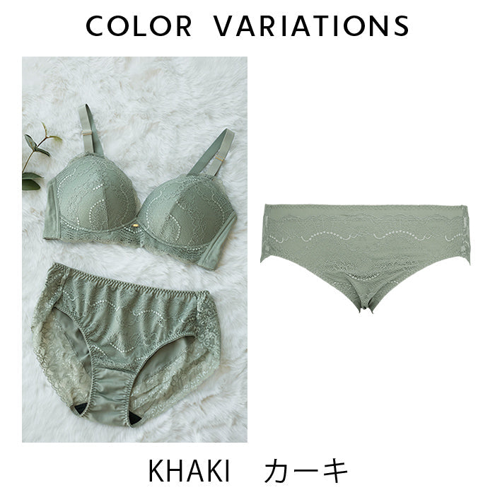 【3L~5L】楽してバストメイク・美胸ノンワイヤーペアショーツ_90413