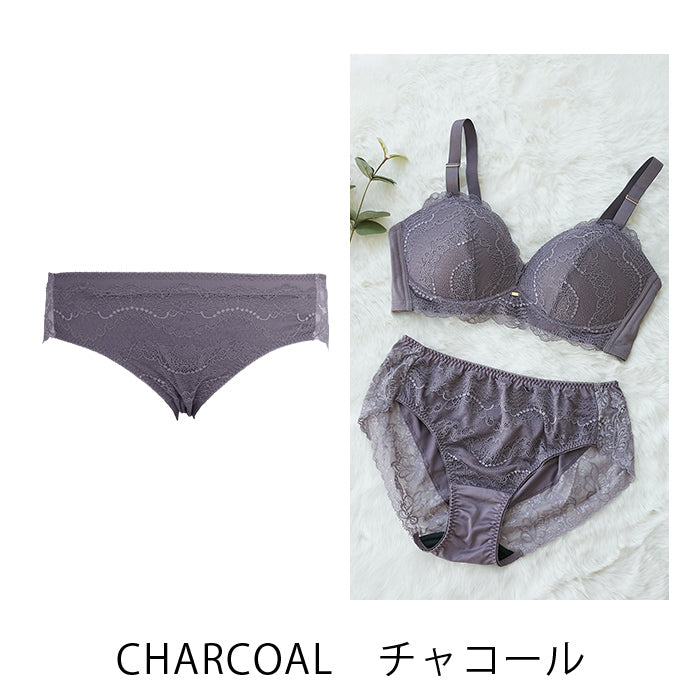 【3L~5L】楽してバストメイク・美胸ノンワイヤーペアショーツ_90413