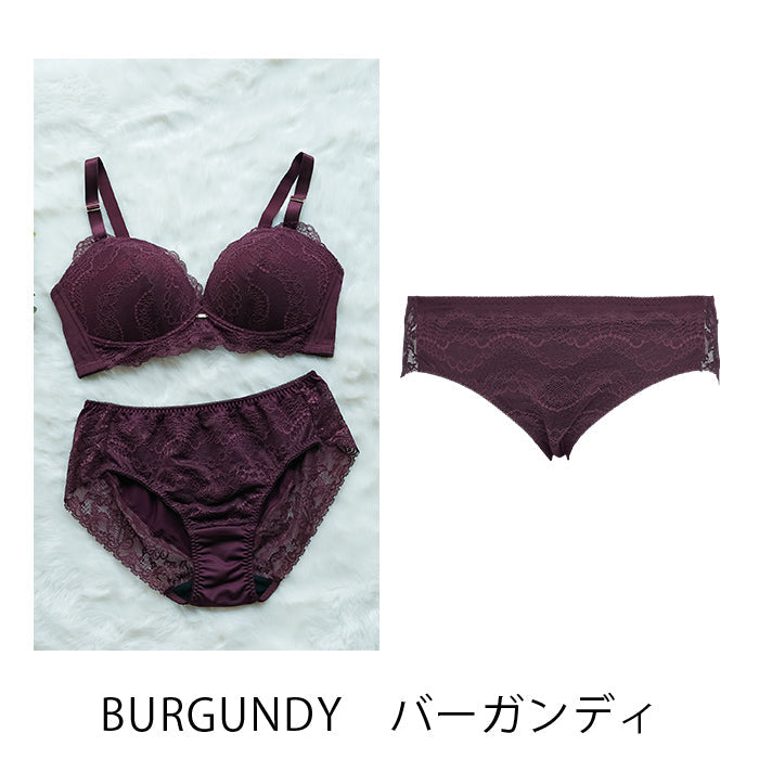 【3L~5L】楽してバストメイク・美胸ノンワイヤーペアショーツ_90413