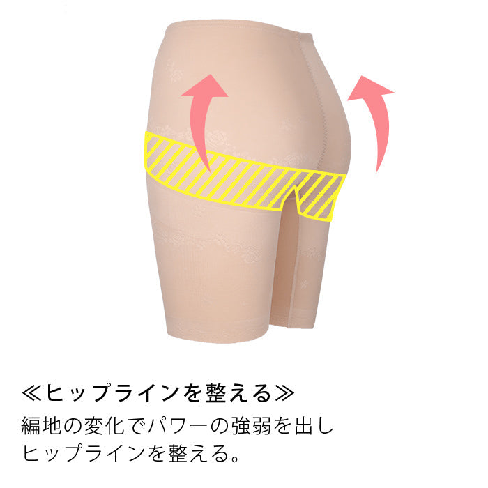 【3L~5L】ロングガードルショーツ_90419