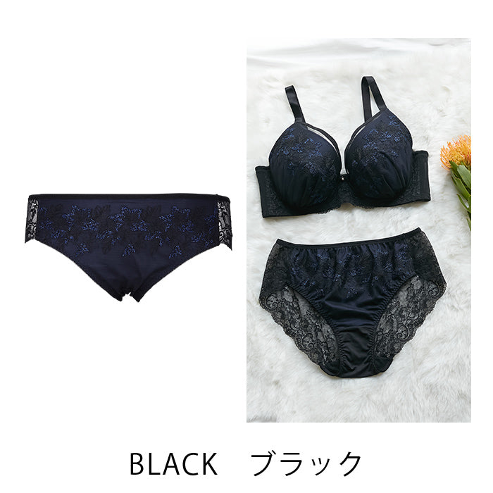 【3L〜10L】しっかりホールド・美胸キーパーペアショーツ_90421