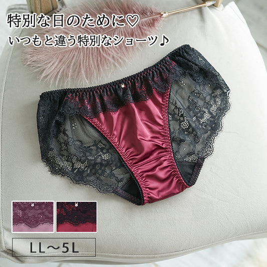 【LL~5L】特別な日ランジェリー・ペアショーツ_90434