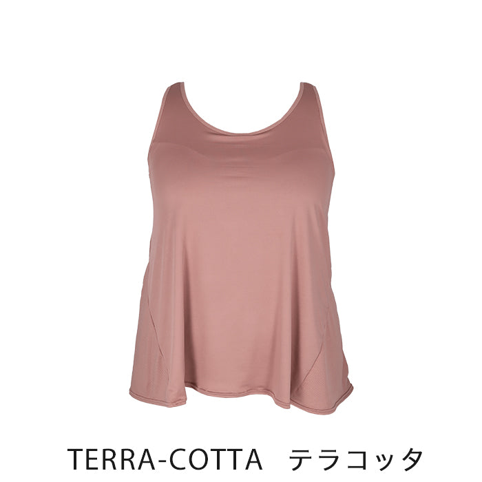 【3L〜6L/吸水速乾・抗菌防臭加工】lafarfa× 揺れおさえブラトップ_90439