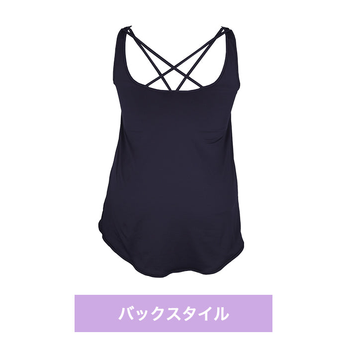 【3L〜6L/吸水速乾・抗菌防臭加工】lafarfa× 揺れおさえブラトップ_90439