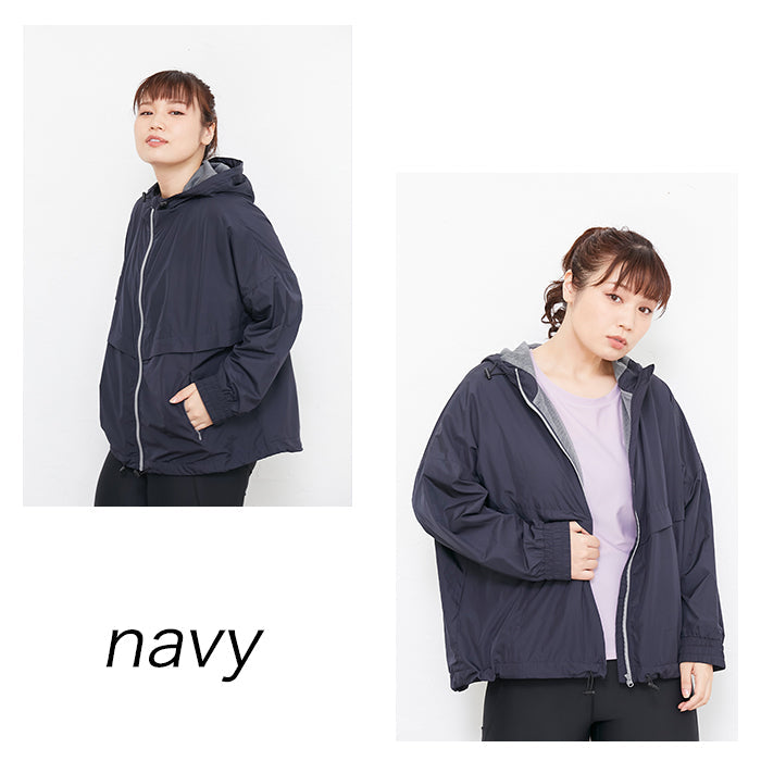 【3L〜6L/吸水速乾・抗菌防臭・UVカット加工】lafarfa×スポーツジップパーカー_90440