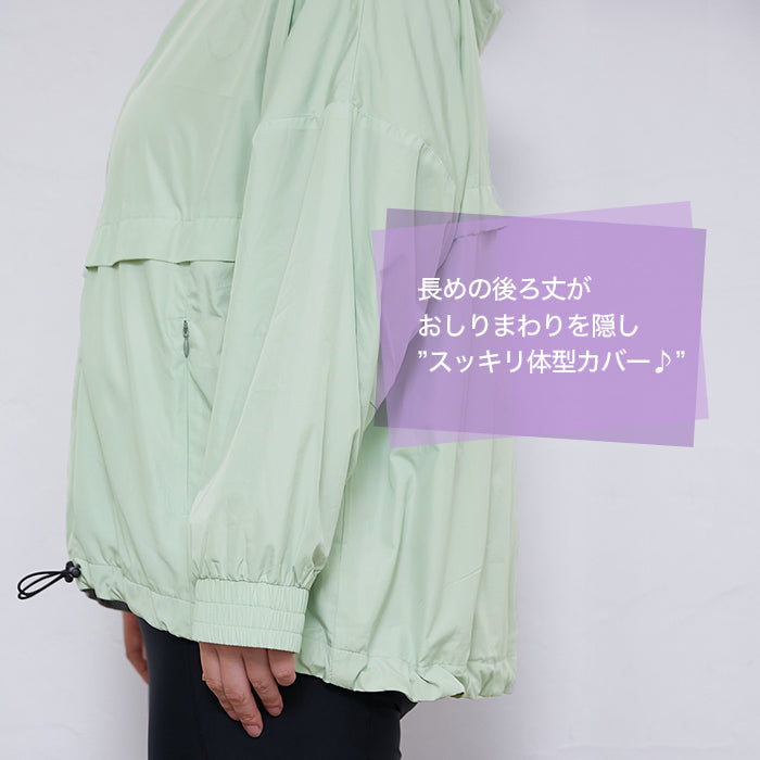 【3L〜6L/吸水速乾・抗菌防臭・UVカット加工】lafarfa×スポーツジップパーカー_90440