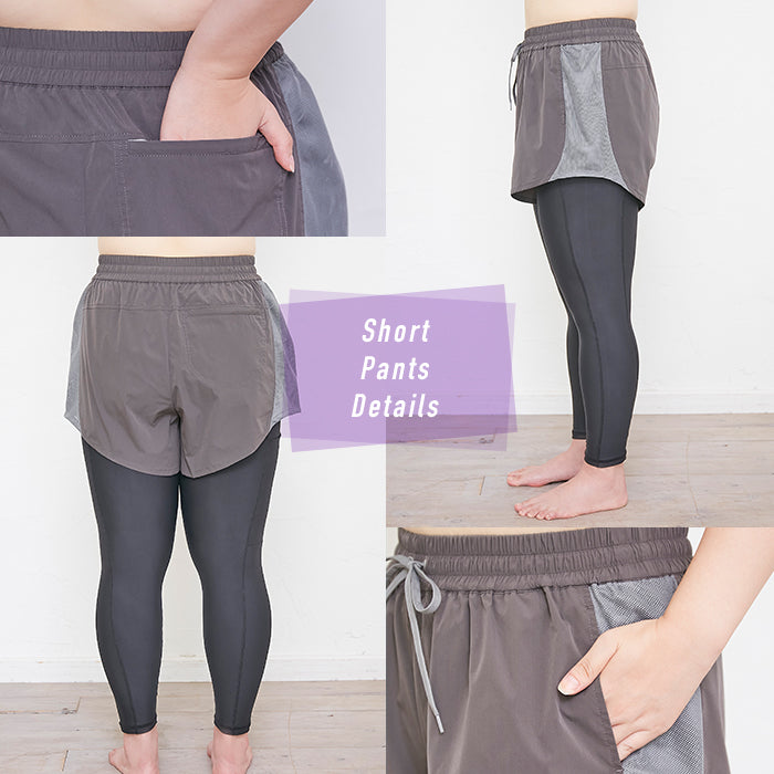 【3L〜6L/吸水速乾・抗菌防臭加工】lafarfa×スポーツショートパンツ_90445