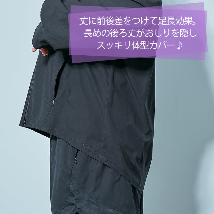 【3L~6L/吸水速乾・撥水・UVカット加工】UVカットダブルジップパーカー_90470