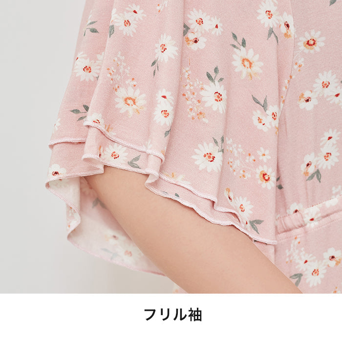【3L~6L】レーヨンベア天ルームウェアワンピース_90516
