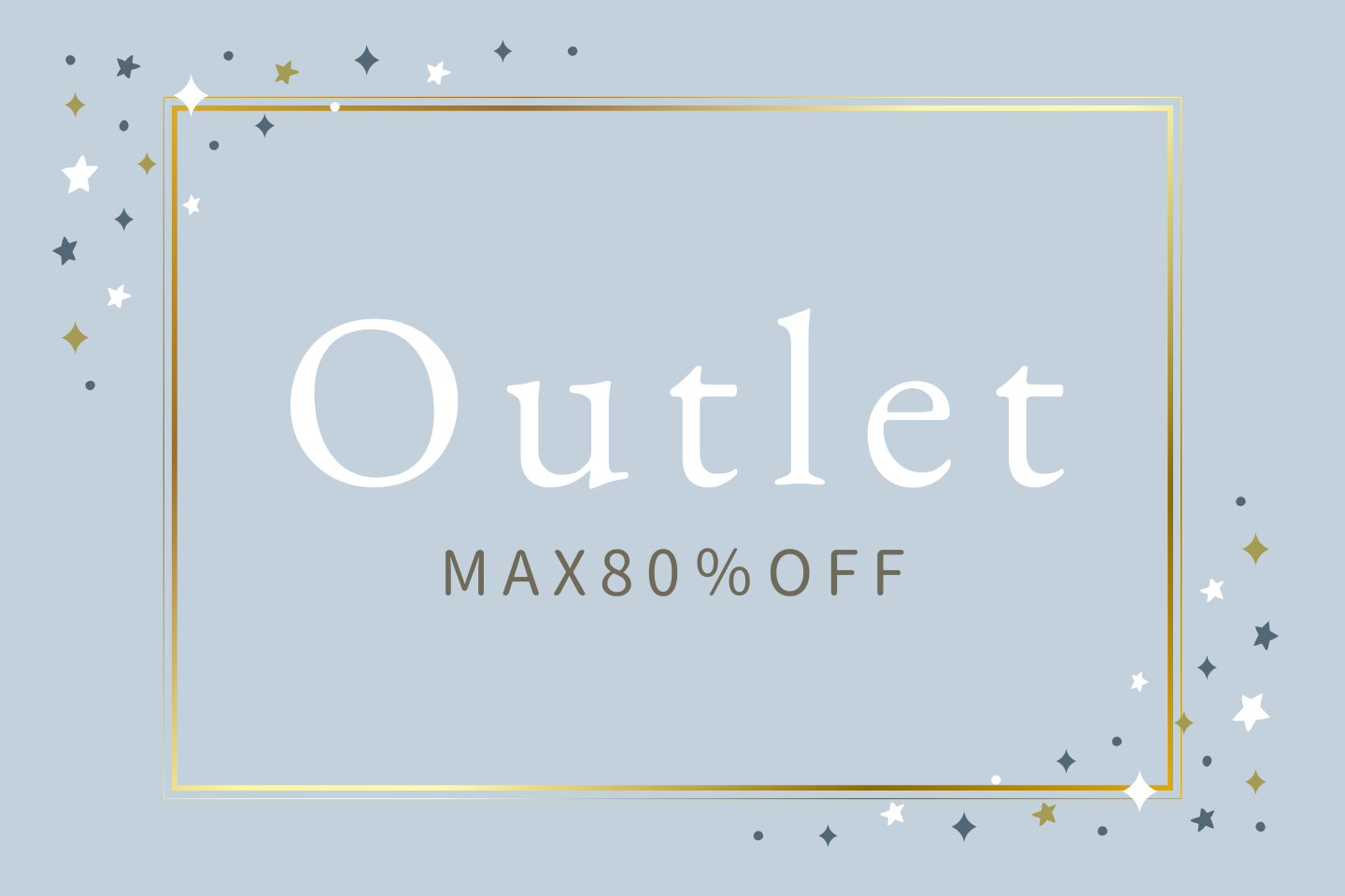 Outlet MAX80%OFF！
