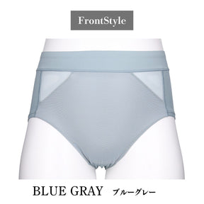 【3L〜10L】美胸キーパーグランリフトペアショーツ深ばきタイプ(ブルーグレー）_90604-33