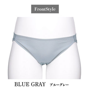 【5L〜10L】美胸キーパーグランリフトペアショーツ浅ばきタイプ(ブルーグレー）_90605-33