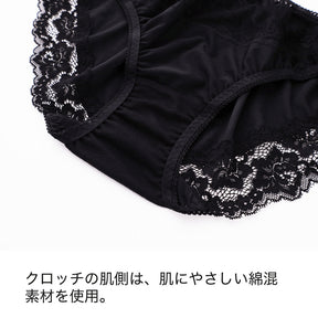 【LL〜10L】しっかりホールド・美胸キーパーフルカップペアショーツ(ミント）_90567-31
