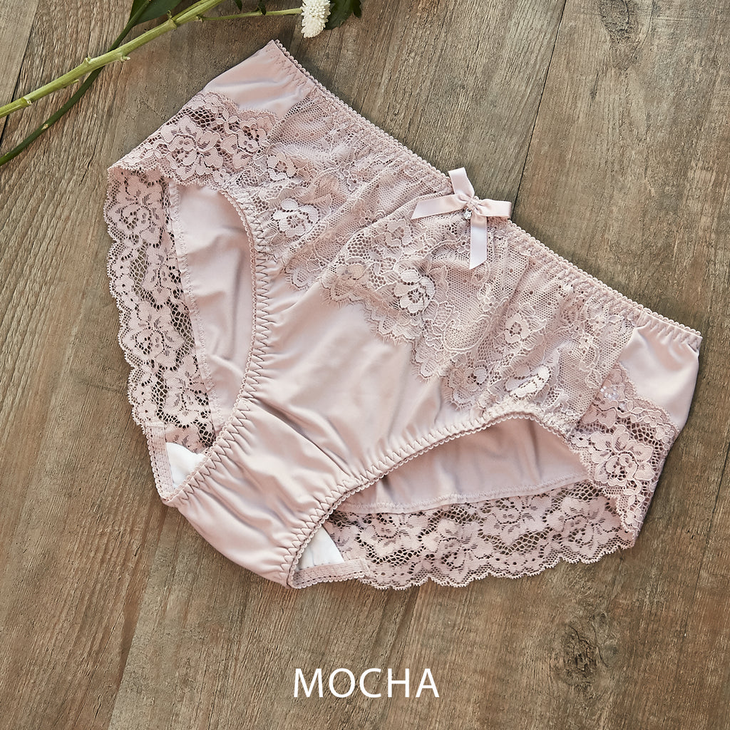 ≪Winter Sale 10%OFF≫【LL～10L】しっかりホールド・美胸キーパーフルカップペアショーツ（モカ）_90118-58