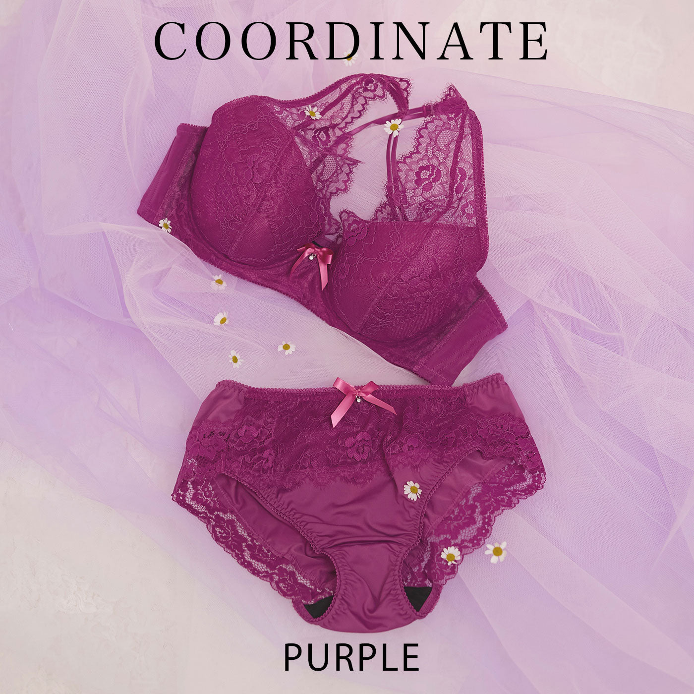 【B80～H105】しっかりホールド・美胸キーパーフルカップブラ(パープル)_90117-39