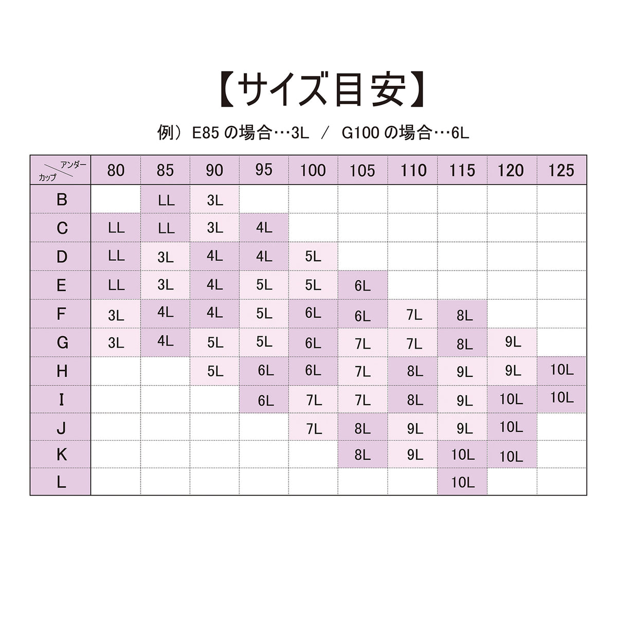 【3L〜10L】ハーフトップブラ・おやすみ用シアバター加工（ピンク）_90430-42