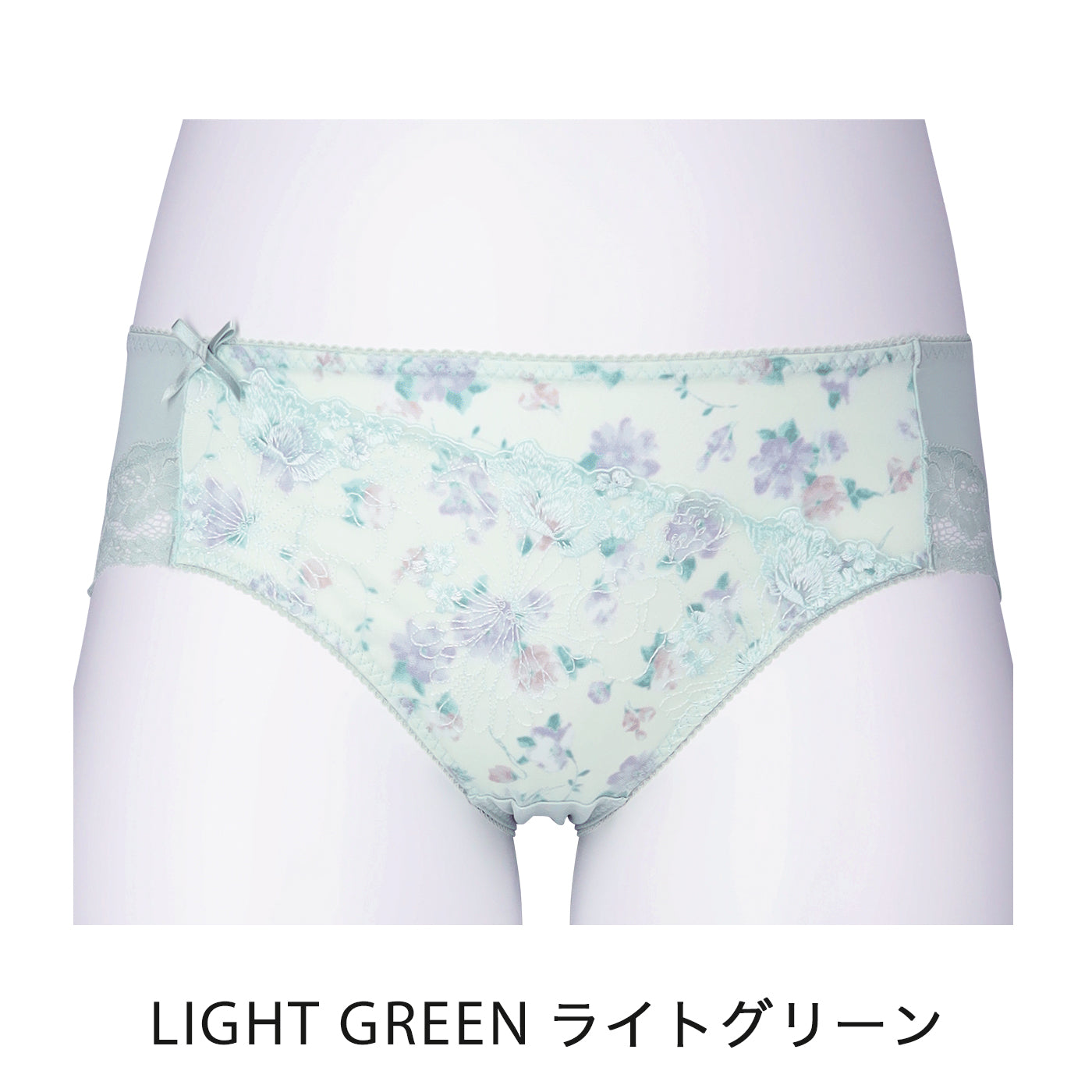 【LL～10L】しっかりホールド・美胸キーパーペアショーツ（ライトグリーン）_90478-28