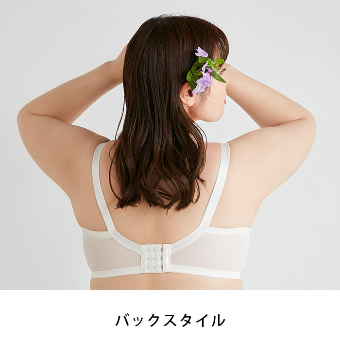 【B80～H105】しっかりホールド・美胸キーパー3/4カップブラ（ブラック）_90479-51