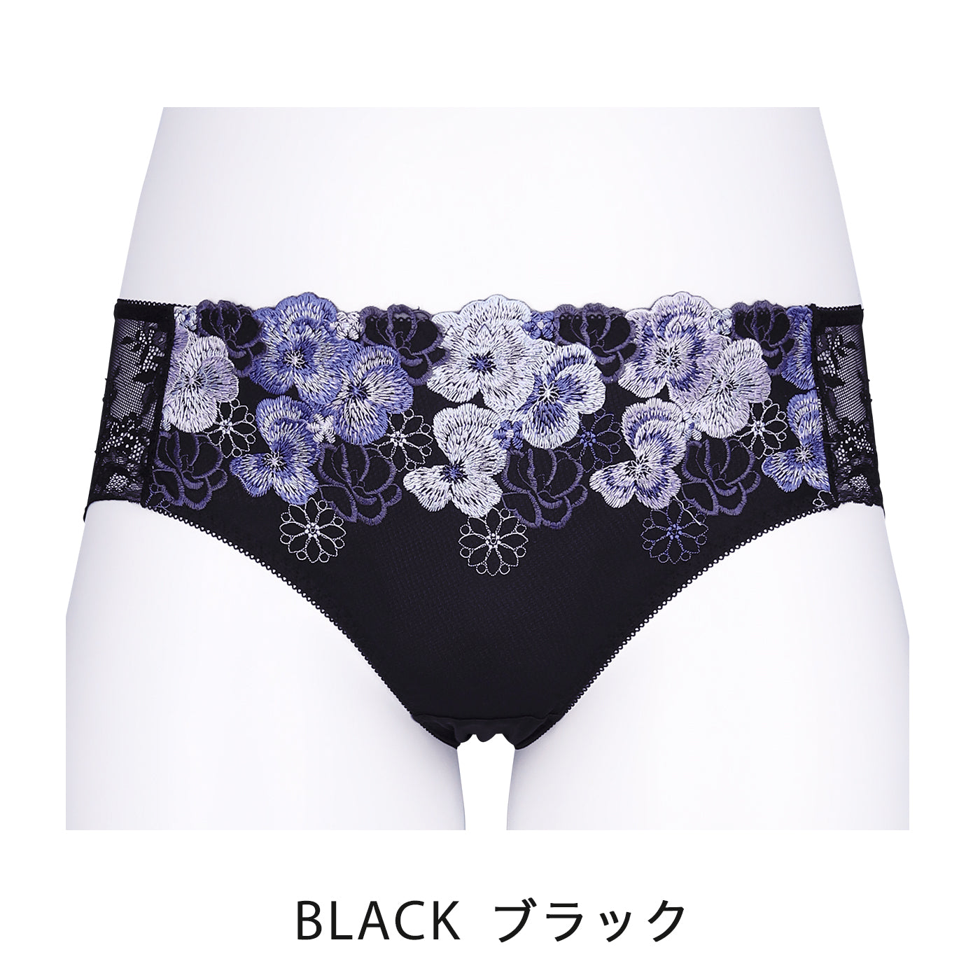 【LL～10L】しっかりホールド・美胸キーパーペアショーツ（ブラック）_90480-51