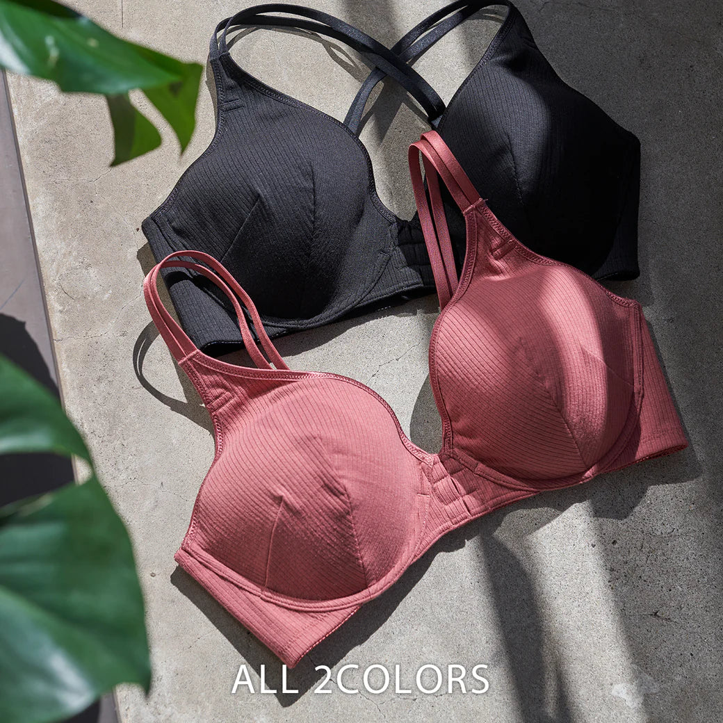 【E85〜G95】フロントホックフルカップブラジャー（テラコッタ）_90508-18