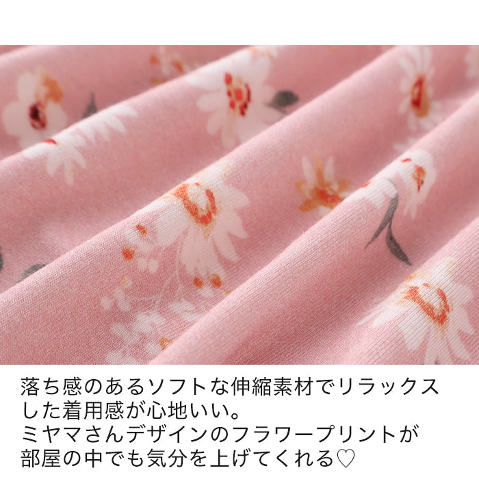 【3L～6L】レーヨンベア天ルームウェア上下セット_90515