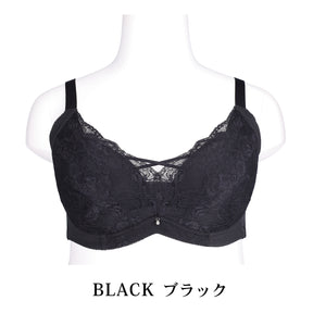 【B85～H105】美胸ノンワイヤー＋（ブラック）_90637-51