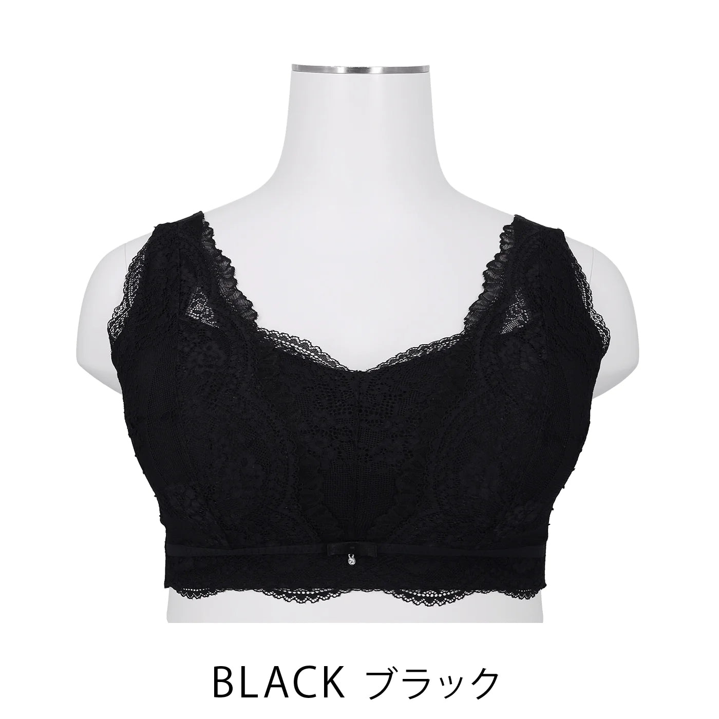 【LL～10L】Relaxina bra ノンワイヤー ブラジャー（ブラック）_90550-51