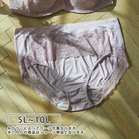 【5L〜10L】美胸キーパーグランリフトペアショーツ深ばきタイプ（ピンク）_90554-42