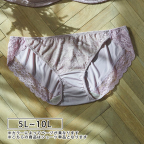 【5L〜10L】美胸キーパーグランリフトペアショーツ浅ばきタイプ（ピンク）_90555-42