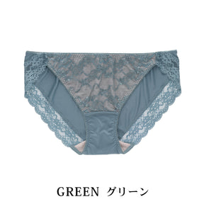 【5L〜10L】美胸キーパーグランリフトペアショーツ浅ばきタイプ(グリーン）_90555-27