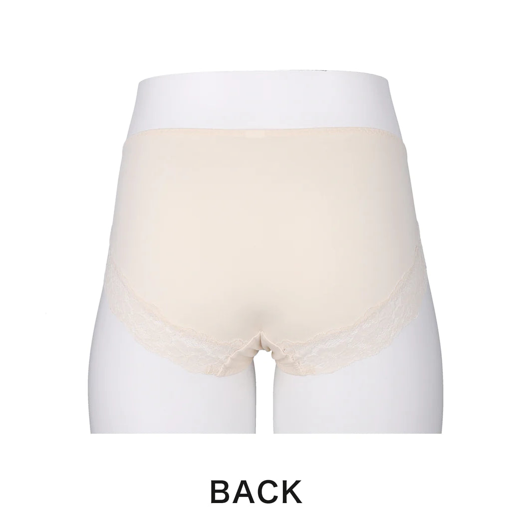 【3L～5L】スマートラインブラペアショーツ（ベージュ）_90557-54