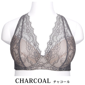 【C85〜H105】しっかりホールド・美胸キーパーフルカップブラ（チャコール）_90566-47