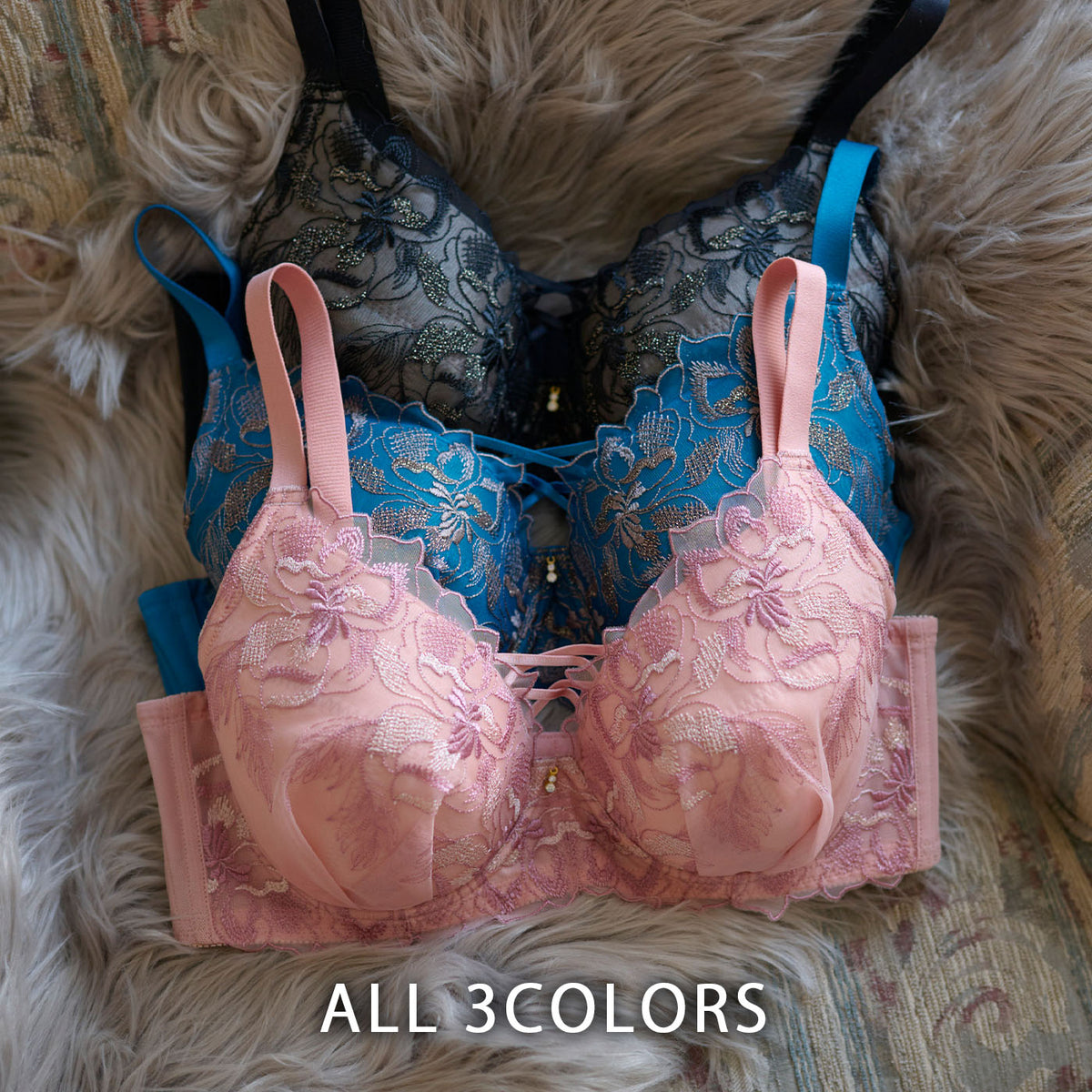 【C85～H105】しっかりホールド・美胸キーパー3/4カップブラ（モカ）_90586-58