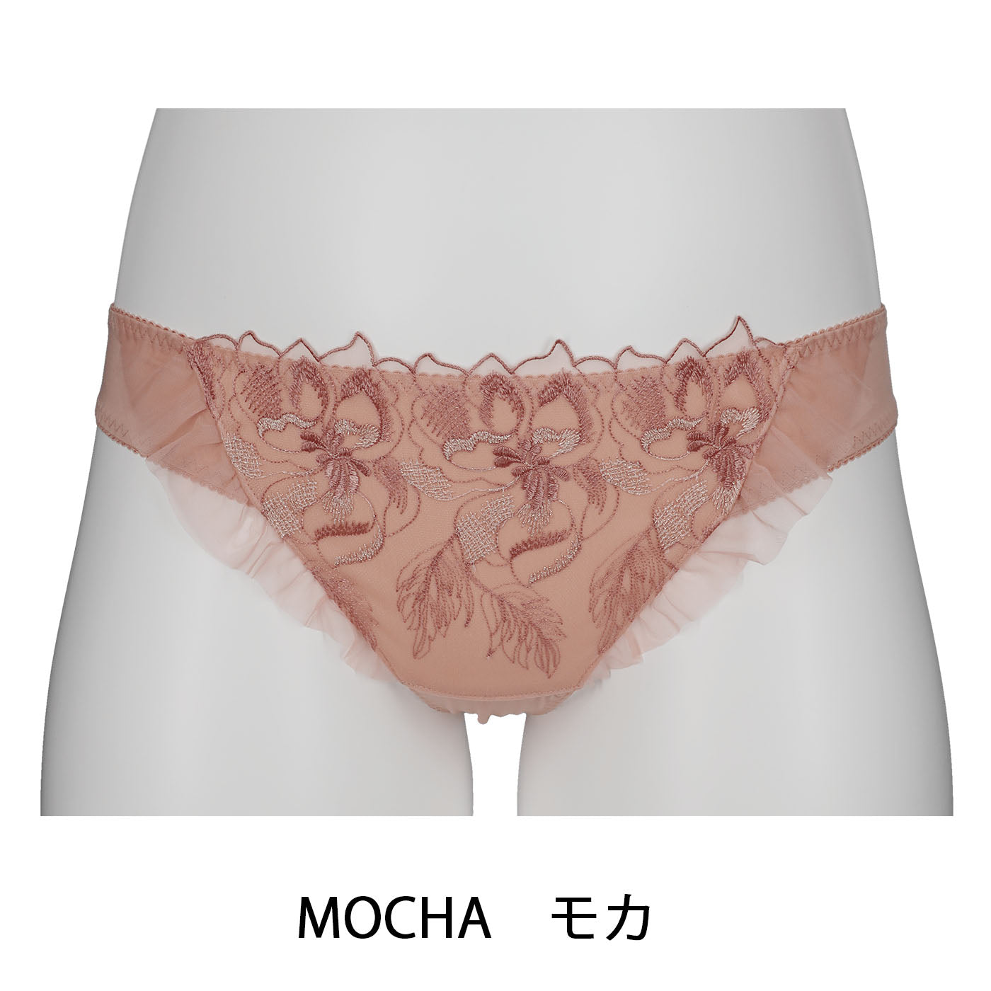 ≪お好きな2点選んで500円OFF対象商品≫【LL～10L】しっかりホールド・美胸キーパーペアTバックショーツ（モカ）_90588-58