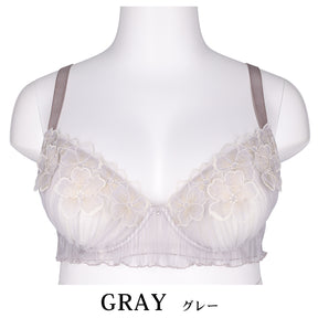 理想の美胸を叶えるブラ 美胸キーパー グレー｜丸くてナチュラルなバストラインを作る大きいサイズブラ C85~H105